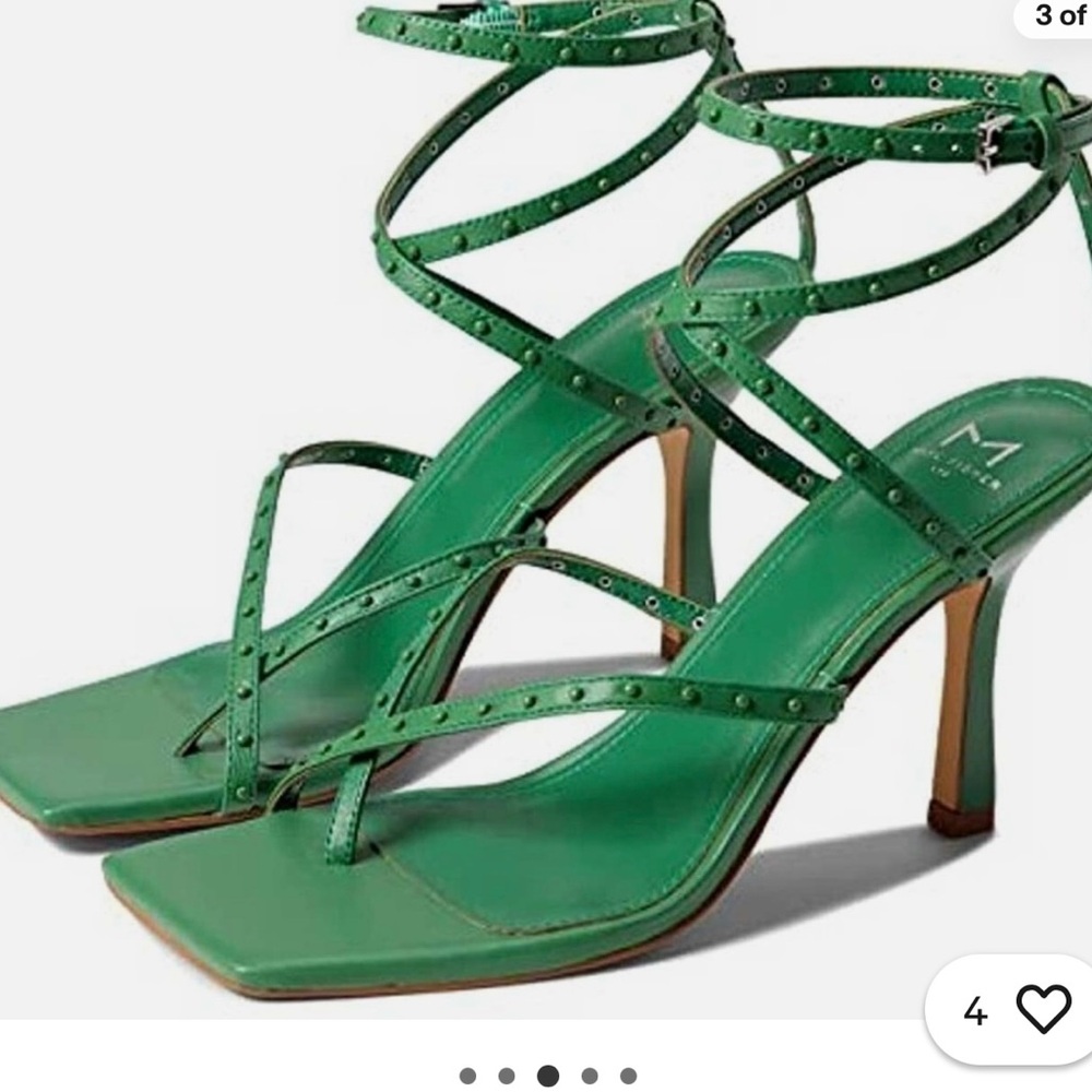 Marc Fisher Dallin Emerald Strappy Heels